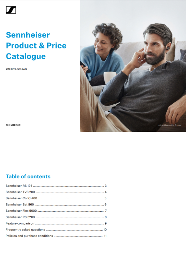 Sennheiser Product Catalogue