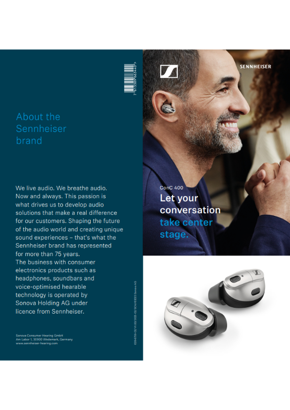Sennheiser Trifold Leaflet