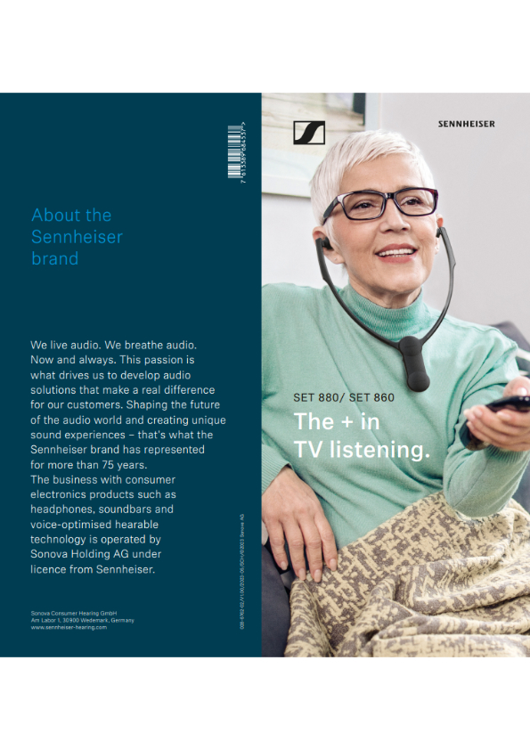 Sennheiser Trifold Pamphlet